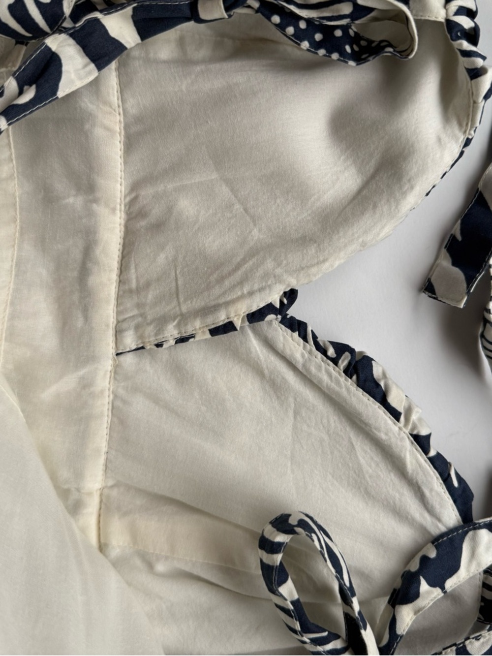 Anthropologie Forever That Girl dress  Navy White Floral Tie Strap Midi Dress SP - Picture 6 of 12